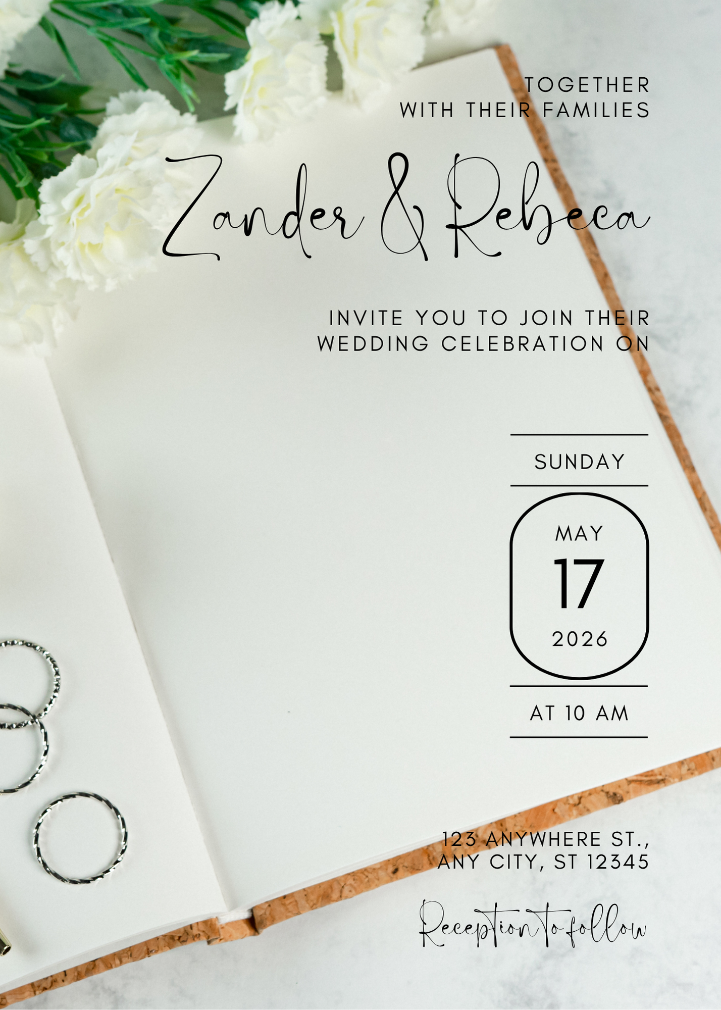 Wedding Invitation Card Digital Template 6