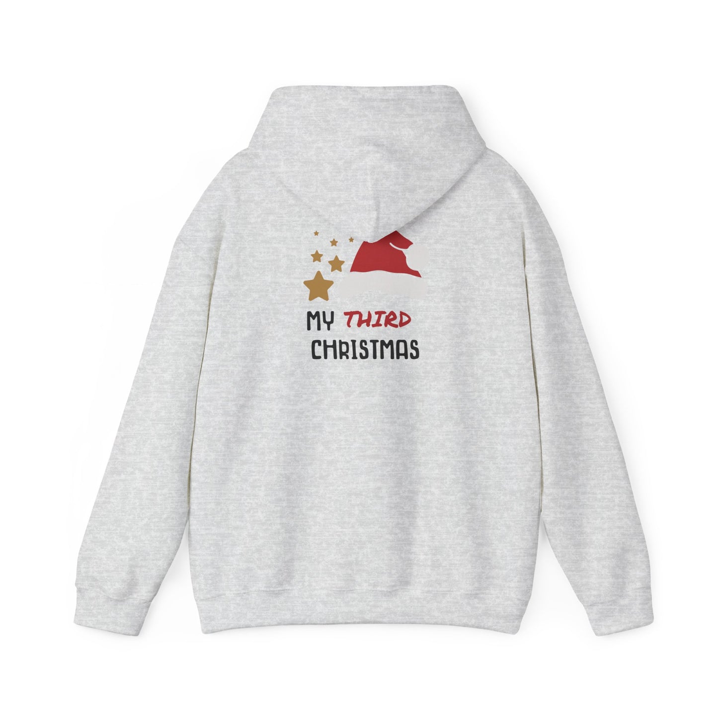 Unisex Heavy Blend Hooded Sweatshirt Christmas Design 2024 - My # Christmas 2 with Custom Name