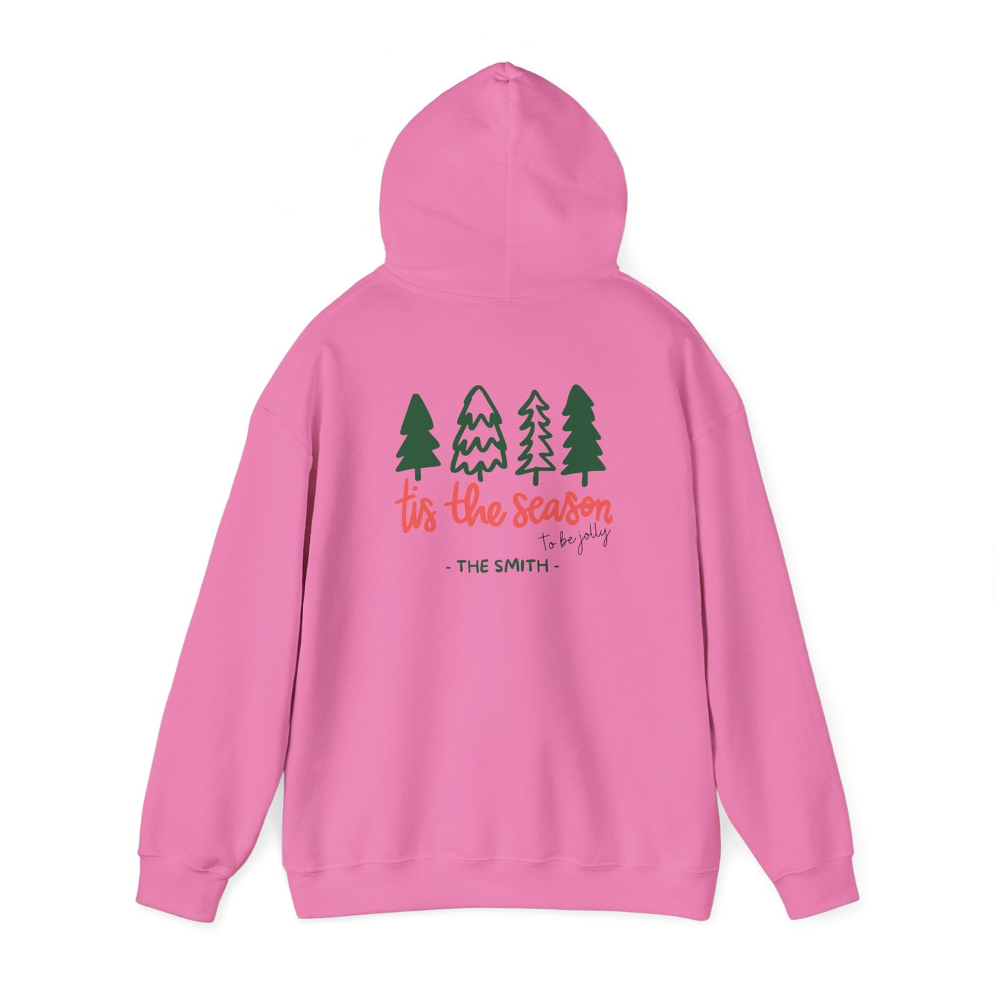 Unisex Heavy Blend Hooded Sweatshirt Tis The Season to be jolly Christmas 2024 with Custom Name