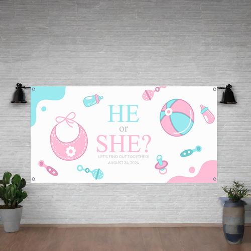 BANNER BABY SHOWER DESIGN #4