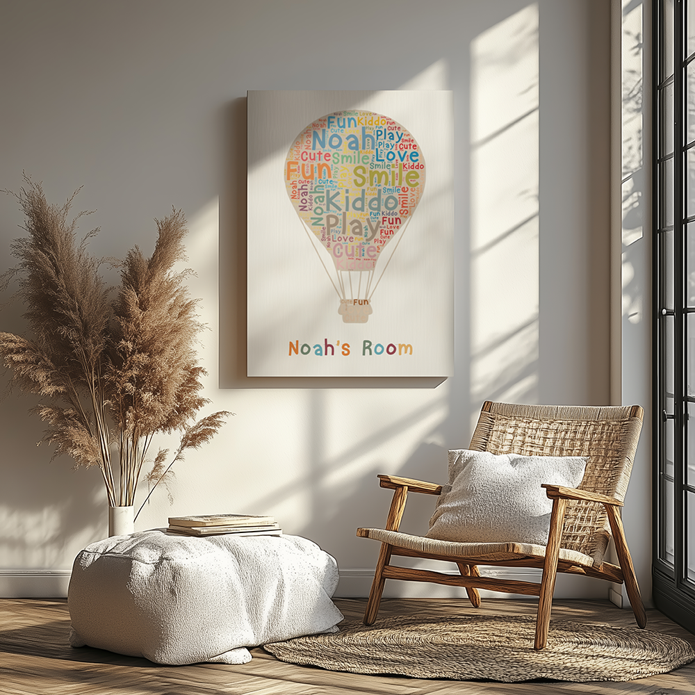 Canvas 24x36 Custom Word Cloud for Kids