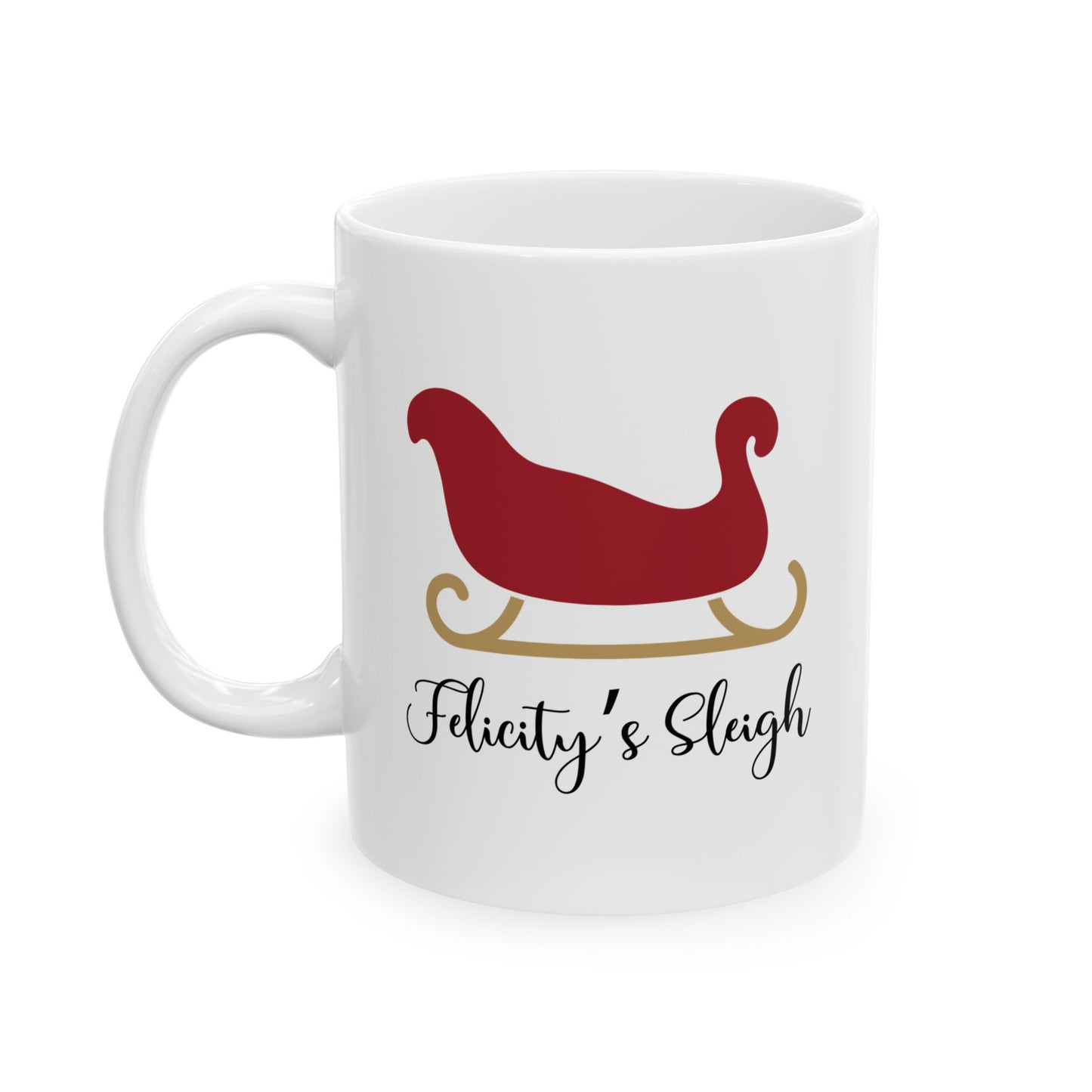 Ceramic Mug (11oz White) - Christmas Design 2024 - Sleigh