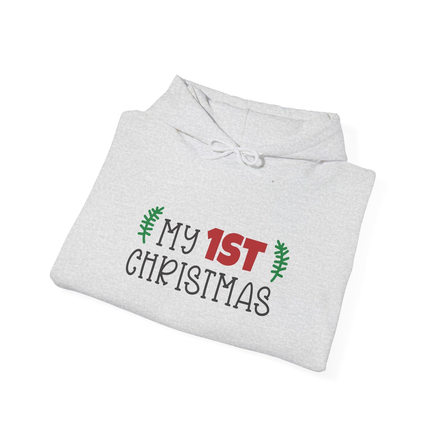 Unisex Heavy Blend Hooded Sweatshirt Christmas Design 2024 - My # Christmas 1 with Custom Name