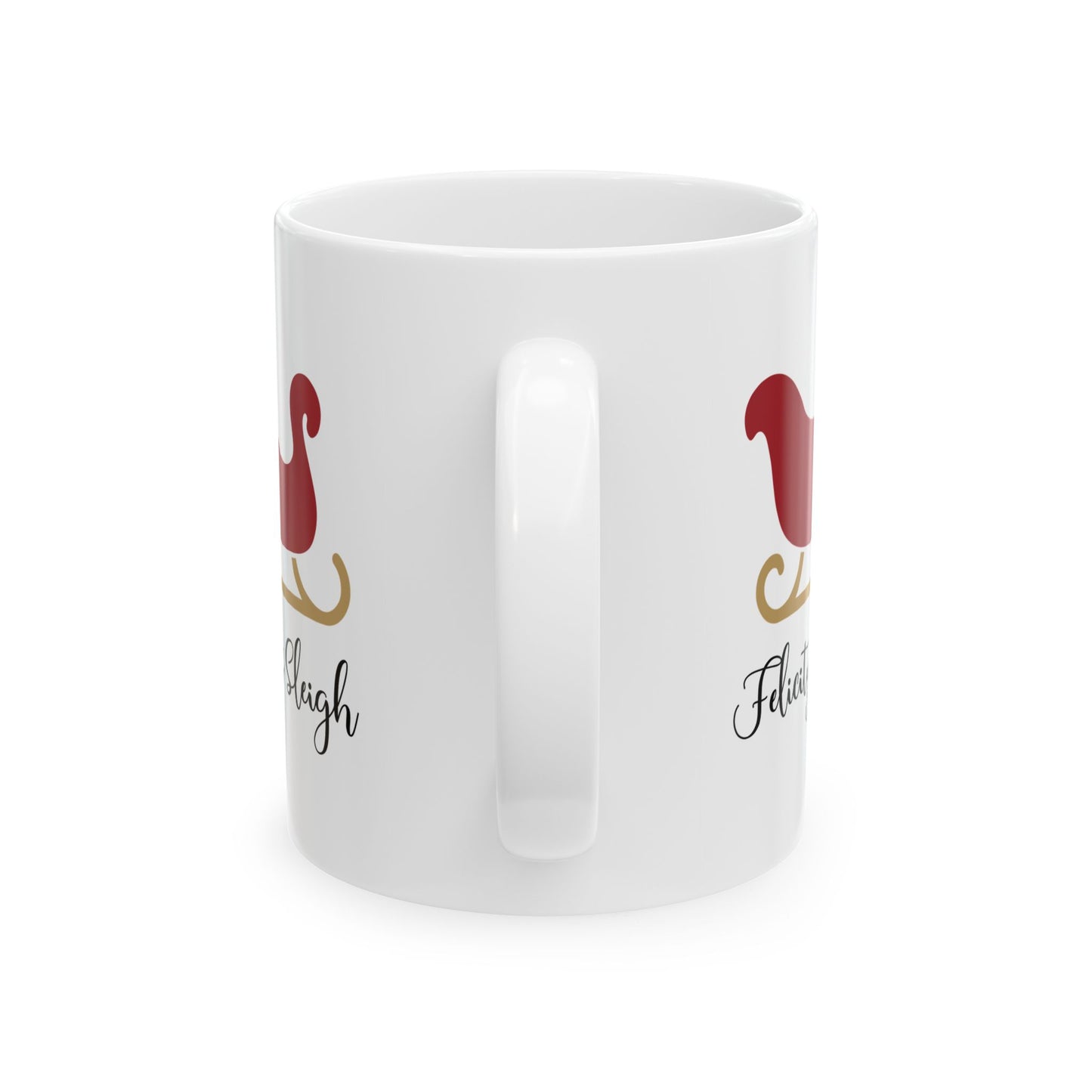 Ceramic Mug (11oz White) - Christmas Design 2024 - Sleigh