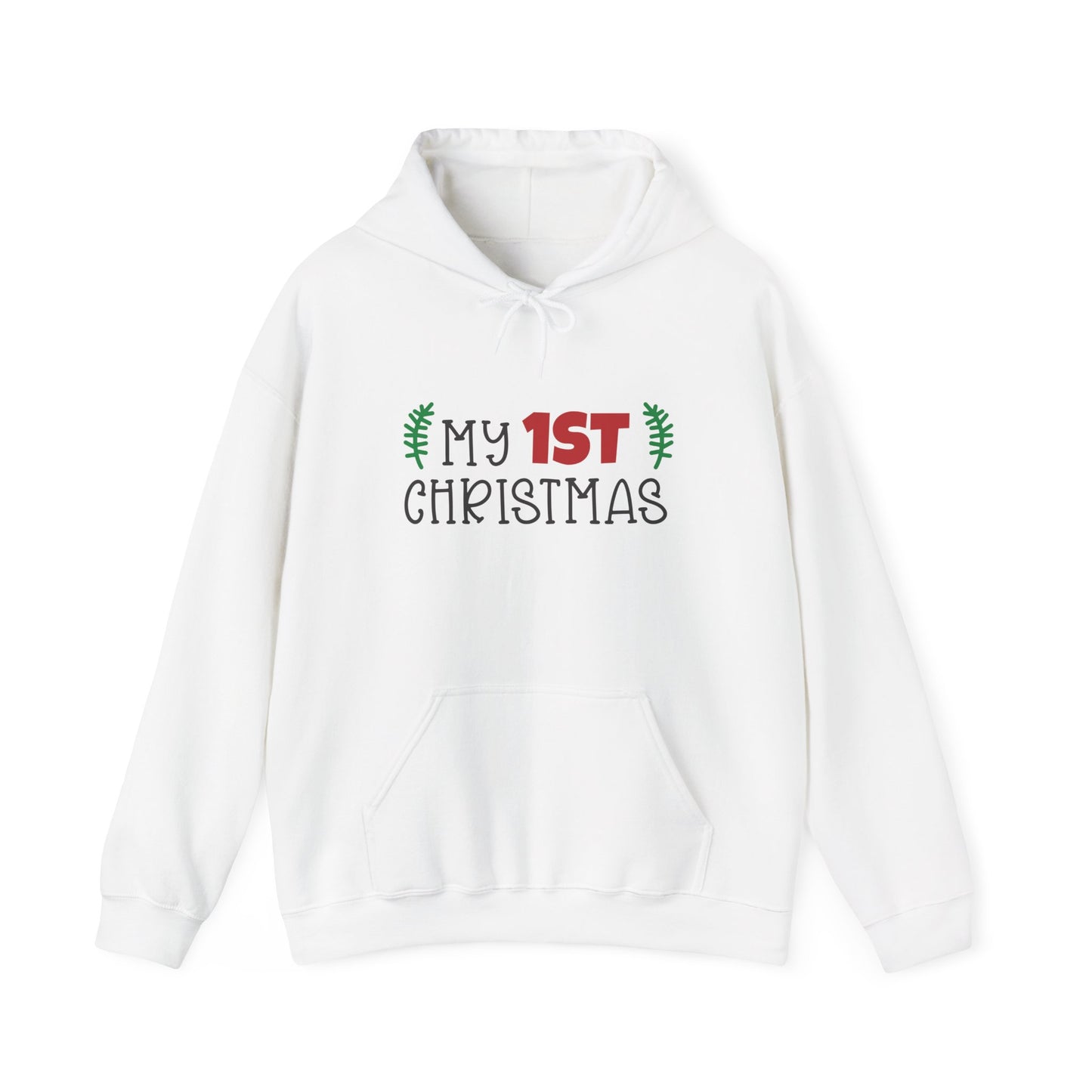 Unisex Heavy Blend Hooded Sweatshirt Christmas Design 2024 - My # Christmas 1 with Custom Name