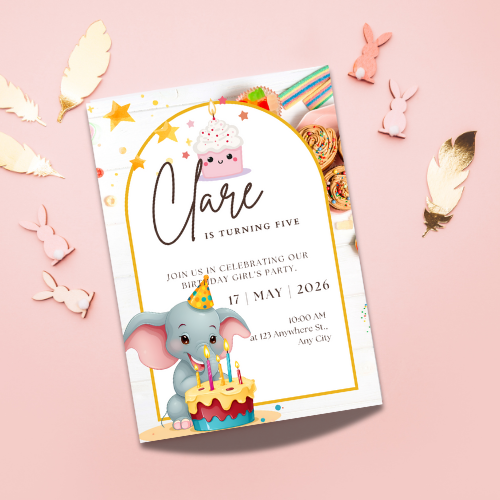 Birthday Invitation Card Digital Template 10