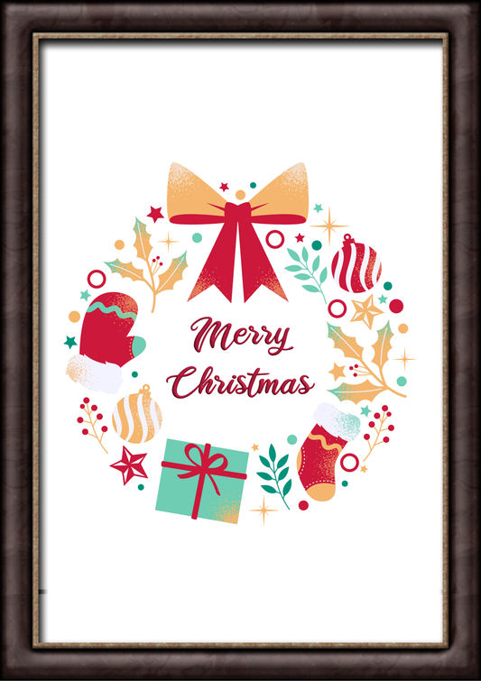 Christmas Wall Art Digital Template 8