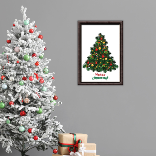 Christmas Wall Art Digital Template 4