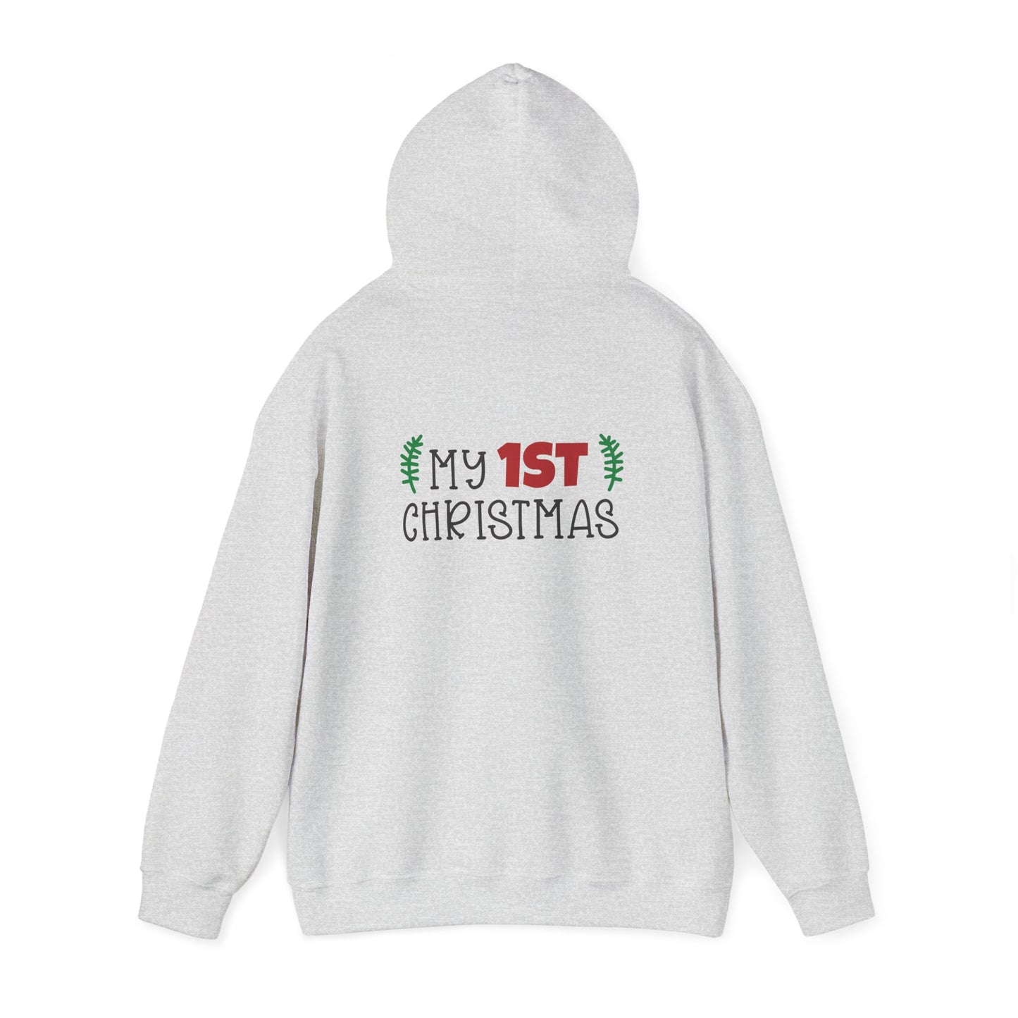 Unisex Heavy Blend Hooded Sweatshirt Christmas Design 2024 - My # Christmas 1 with Custom Name