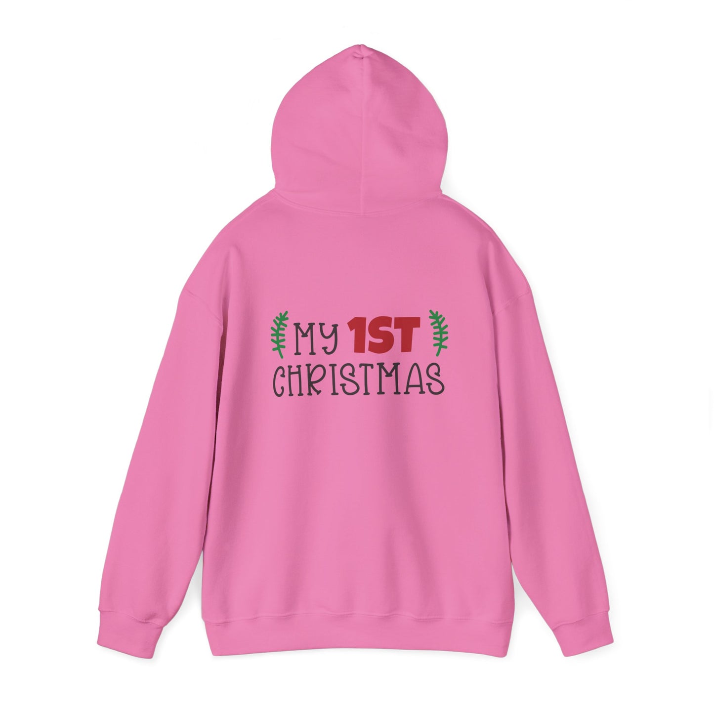 Unisex Heavy Blend Hooded Sweatshirt Christmas Design 2024 - My # Christmas 1 with Custom Name