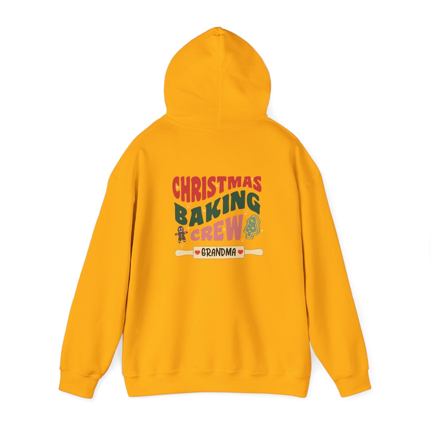 Unisex Heavy Blend Hooded Sweatshirt Christmas Baking Crew Christmas 2024 with Custom Name