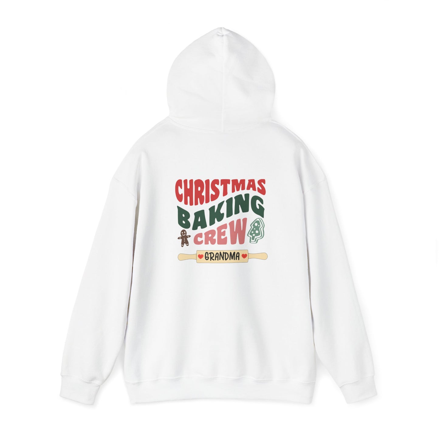 Unisex Heavy Blend Hooded Sweatshirt Christmas Baking Crew Christmas 2024 with Custom Name