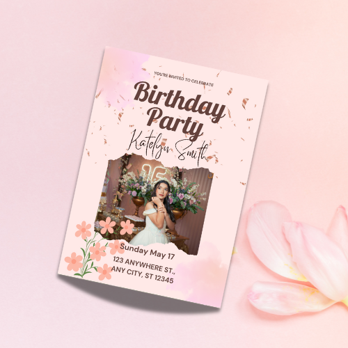 Birthday Invitation Card Digital Template 2