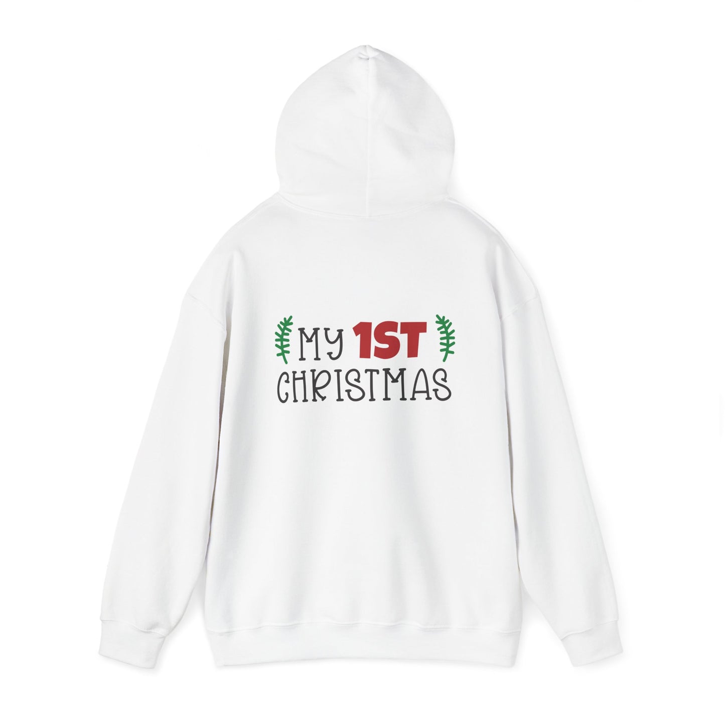 Unisex Heavy Blend Hooded Sweatshirt Christmas Design 2024 - My # Christmas 1 with Custom Name