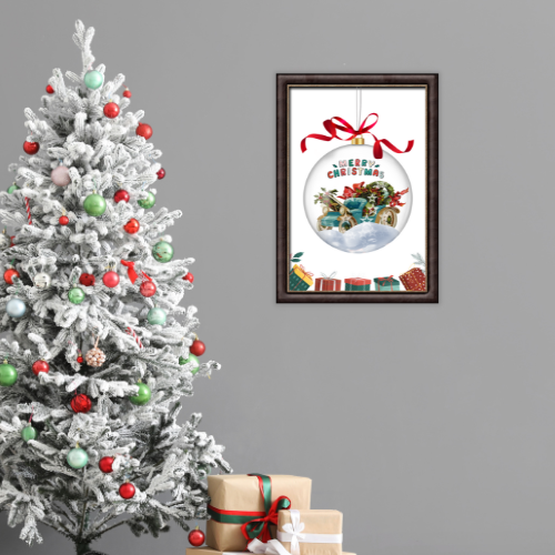 Christmas Wall Art Digital Template 5
