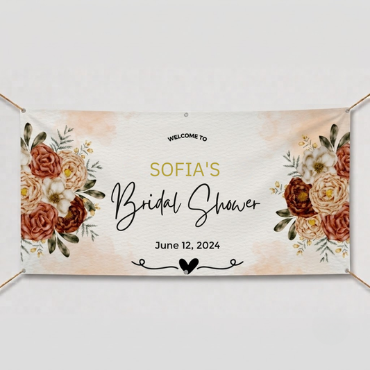 BANNER BRIDAL SHOWER DESIGN #3