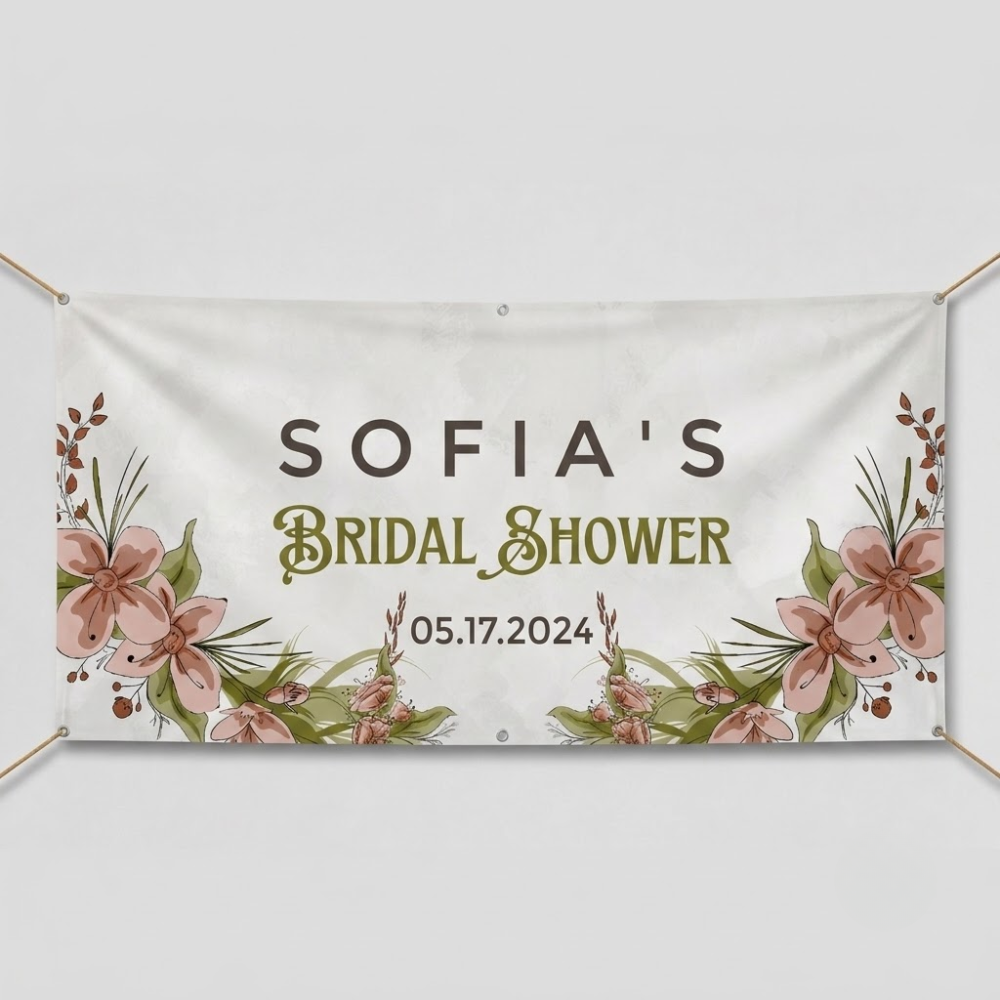 BANNER BRIDAL SHOWER DESIGN #4