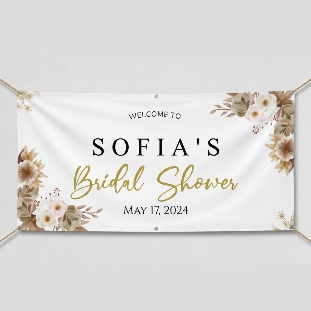 BANNER BRIDAL SHOWER DESIGN #5