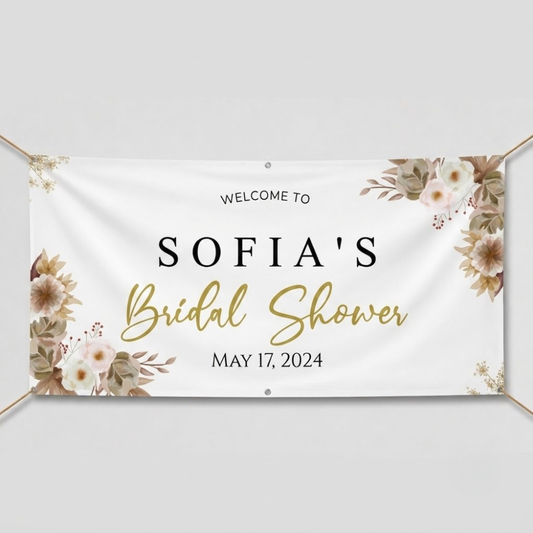 BANNER BRIDAL SHOWER DESIGN #5