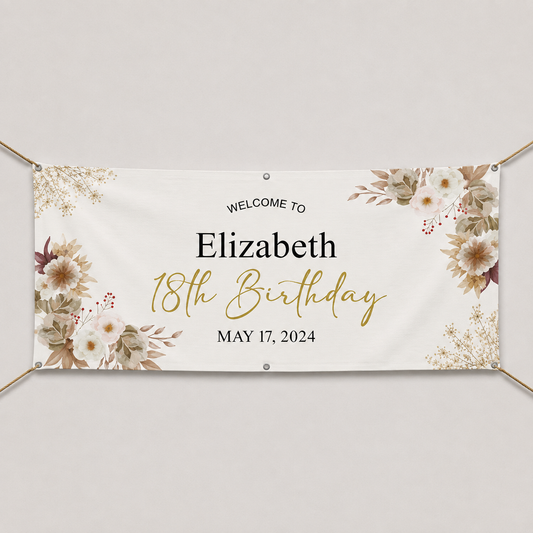 BANNER FLORAL DESIGN #5