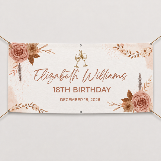 BANNER FLORAL DESIGN #7