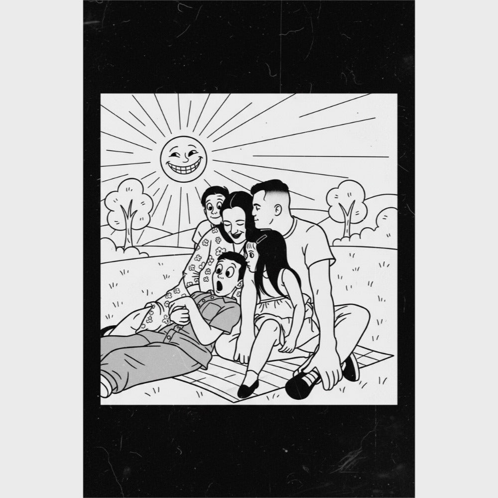 CANVAS 24x36 UPLOAD PORTRAIT (B&W Comic Style)