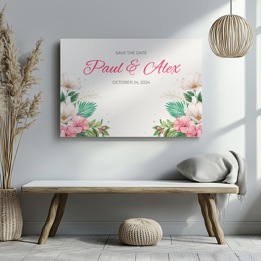 CANVAS 24X36 WEDDING DESIGN #1