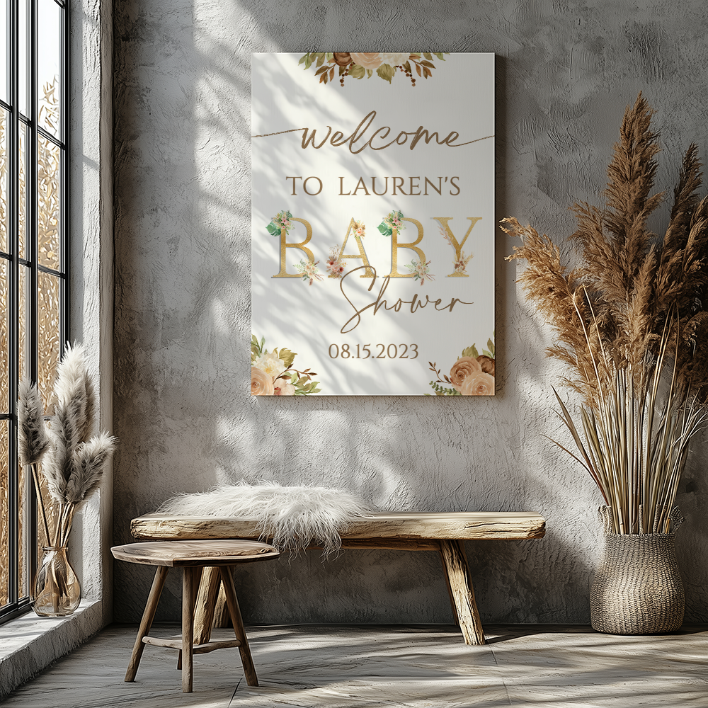 CANVAS 24x36 BABY SHOWER DESIGN #1