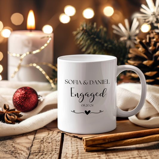 COFFEE MUG 11OZ ENGAGEMENT DESIGN #2