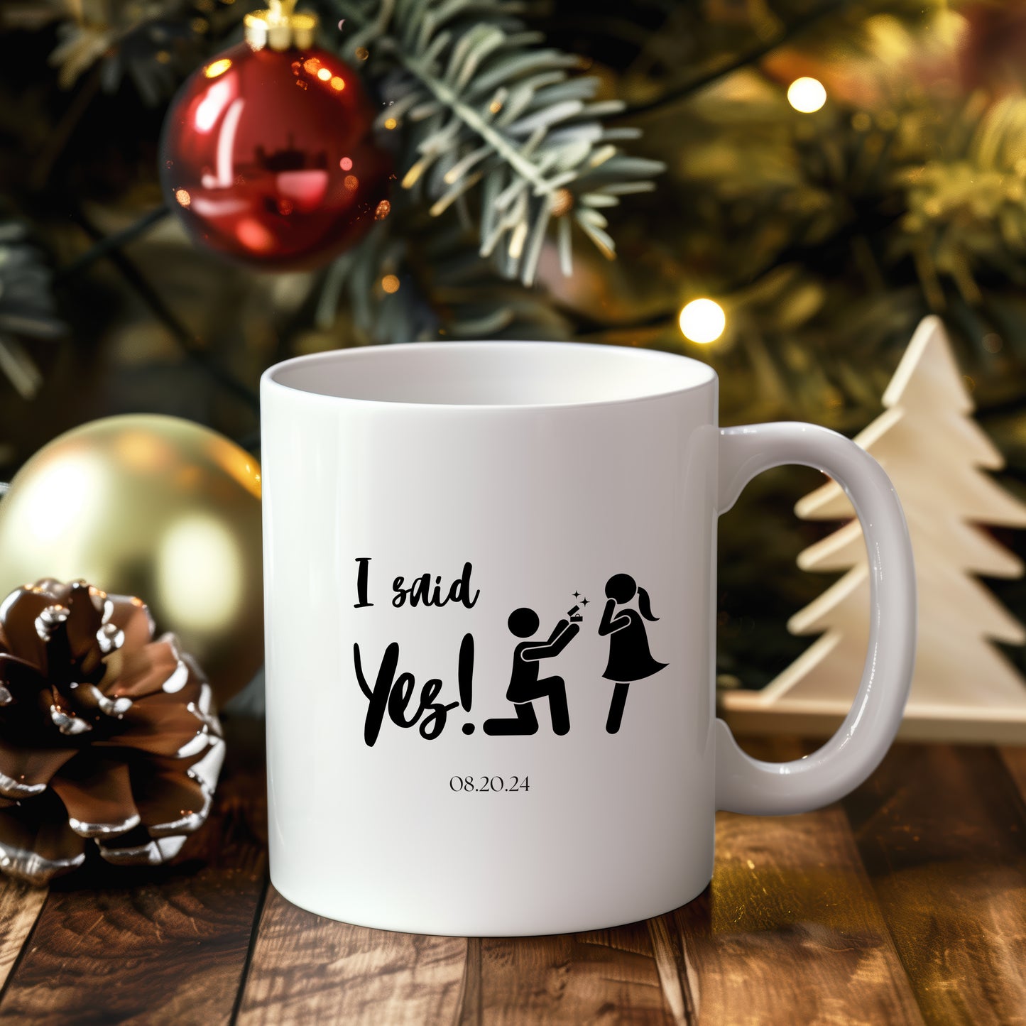 COFFEE MUG 11OZ ENGAGEMENT DESIGN #3