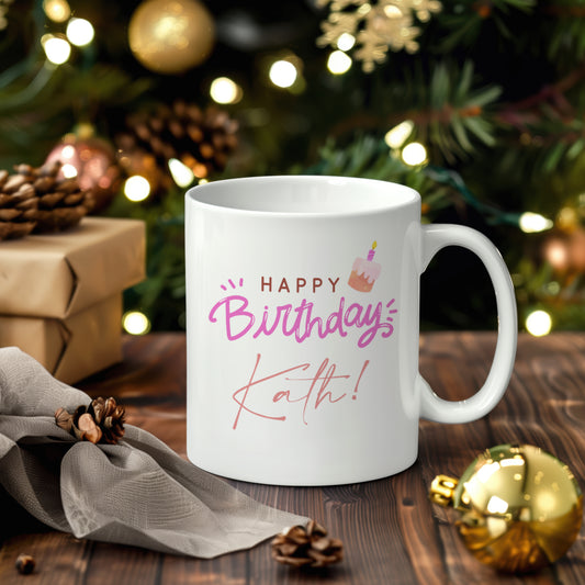 COFFEE MUG 11OZ HAPPY BIRTHDAY DESIGN #5