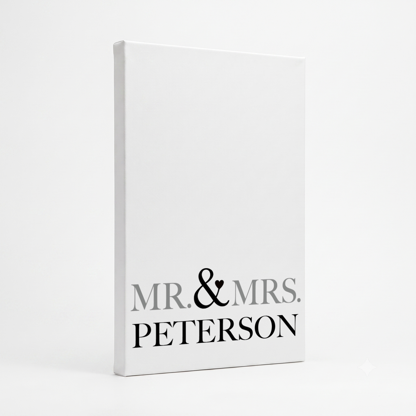 CANVAS 24X36 MR & MRS GUEST SIGNATURE WEDDING DESIGN