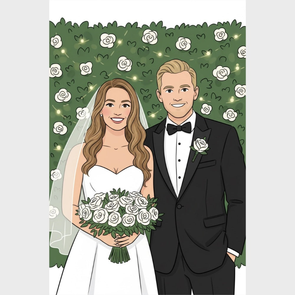CANVAS 24x36 UPLOAD PORTRAIT (Cartoon Style)