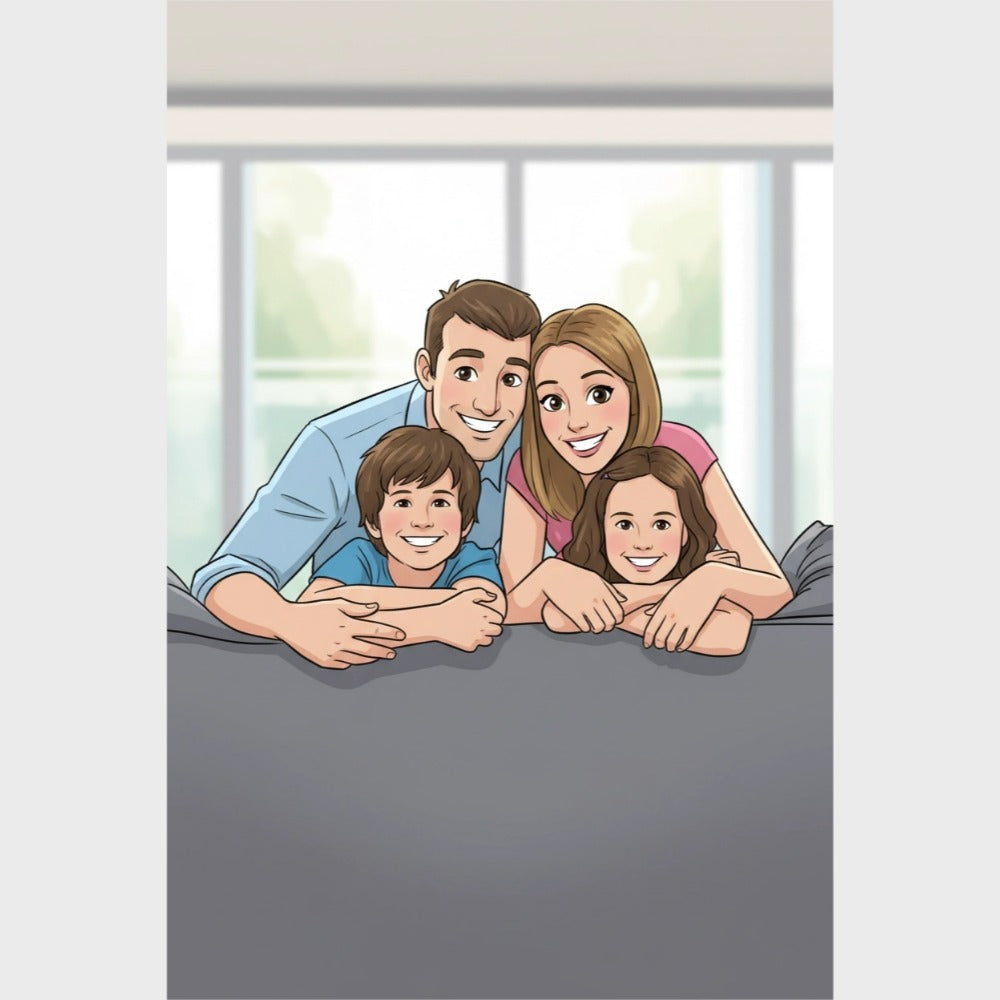 CANVAS 24x36 UPLOAD PORTRAIT (Cartoon Style)