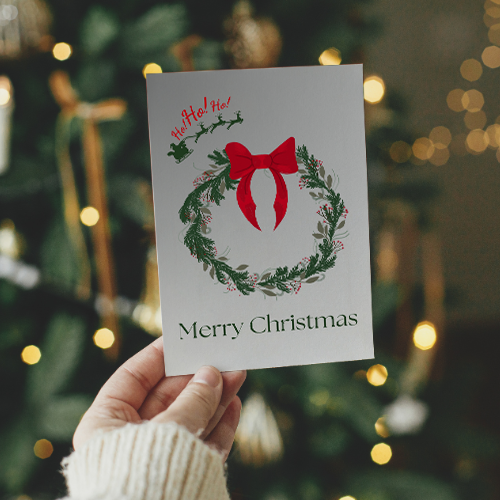 Christmas Card Digital Template 10