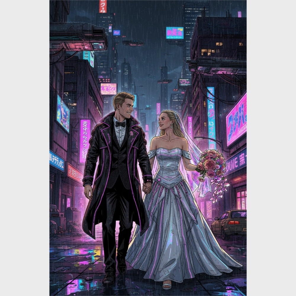 CANVAS 24x36 UPLOAD PORTRAIT (Cyberpunk Style)