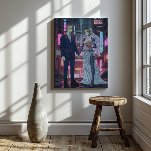 CANVAS 24x36 UPLOAD PORTRAIT (Cyberpunk Style)