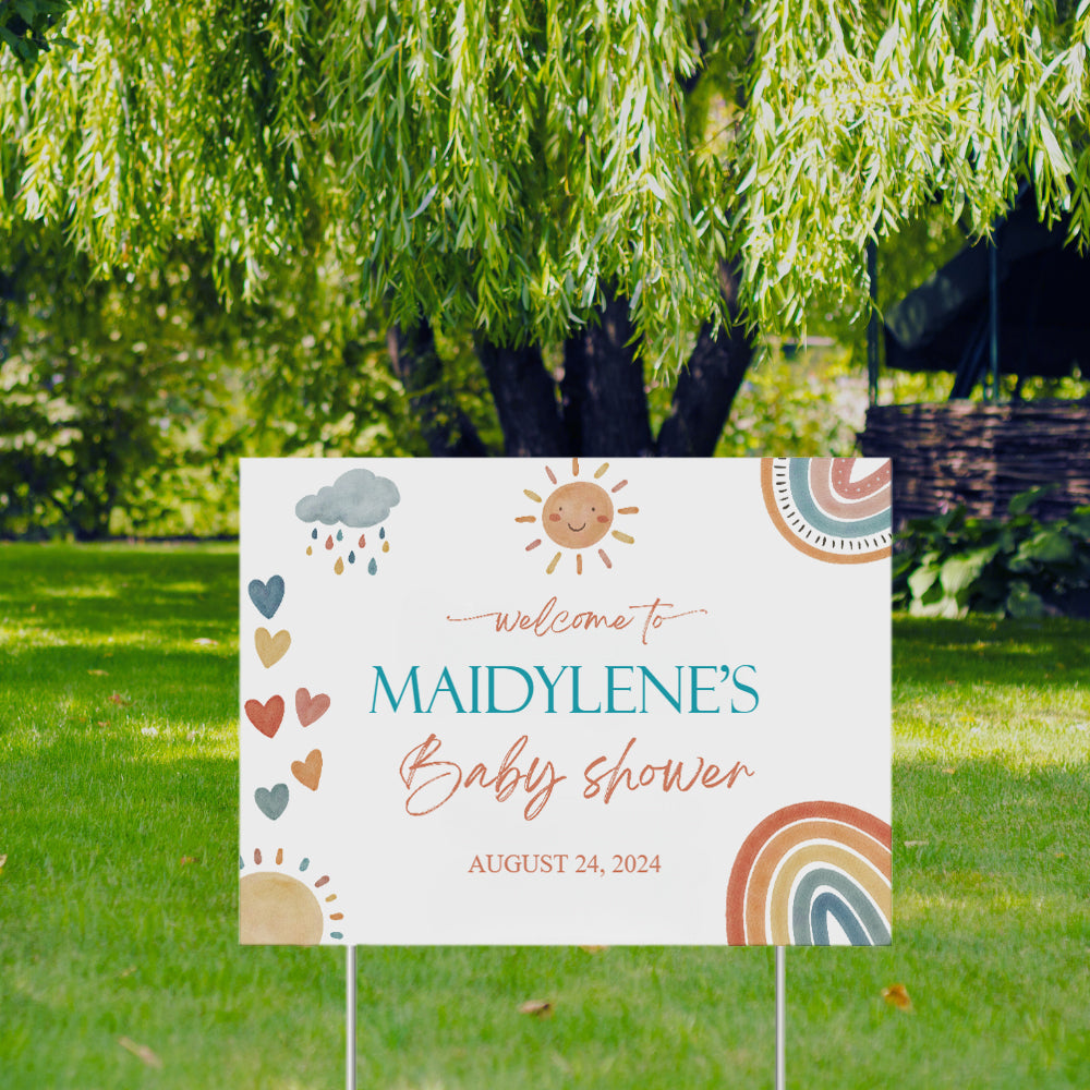 YARD SIGN 18x24 BABY SHOWER DESIGN #11