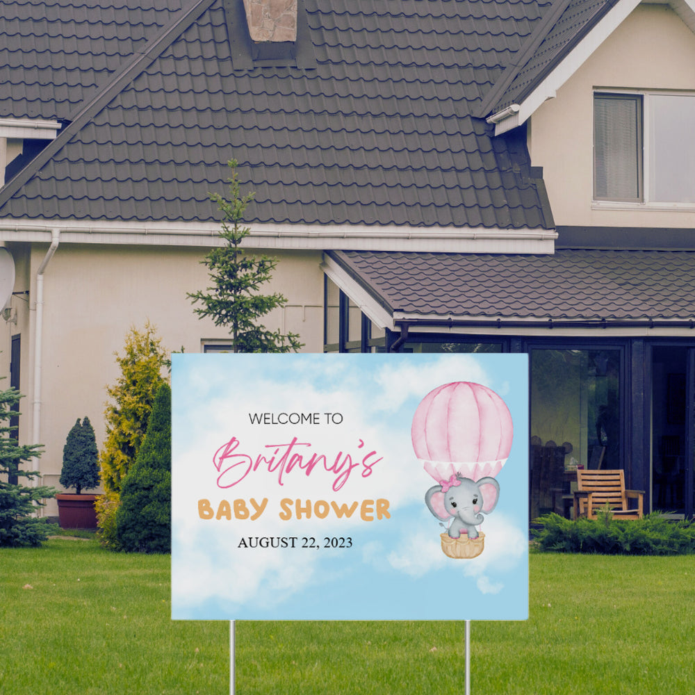 YARD SIGN 18x24 BABY SHOWER DESIGN #2