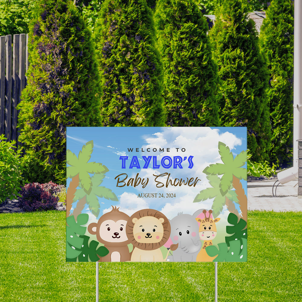 YARD SIGN 24x36 BABY SHOWER DESIGN #12