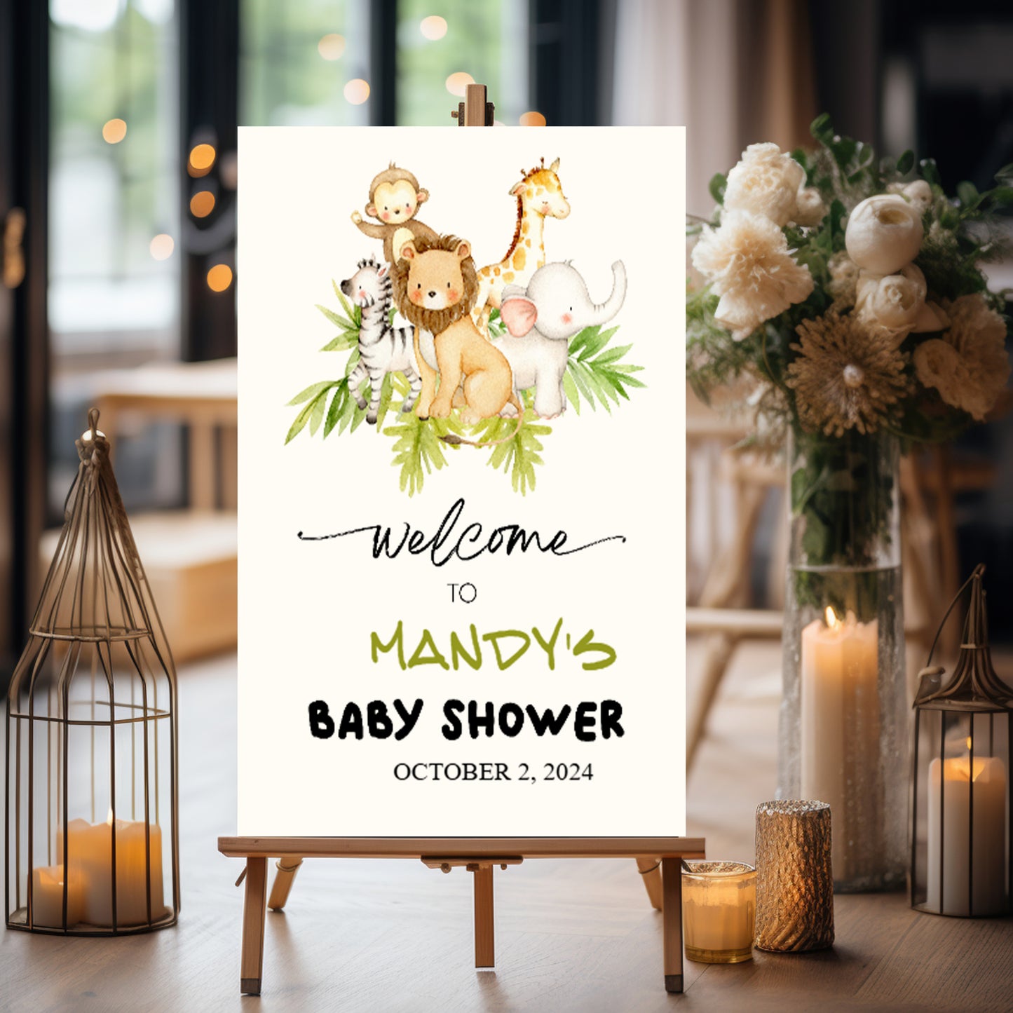 FOAM BOARD 24x36 BABY SHOWER DESIGN #8