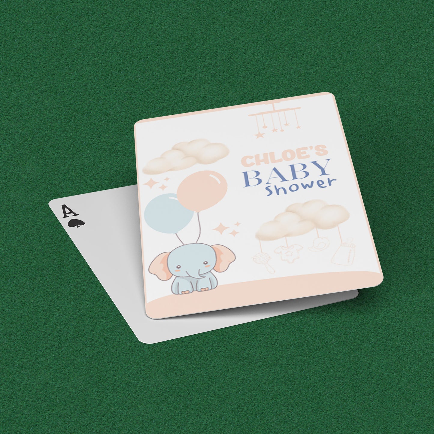 PLAYING CARDS BABY SHOWER DESIGN #4