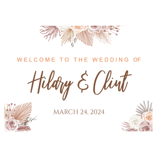 YARD SIGN 18x24 WEDDING DESIGN 5