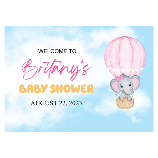 YARD SIGN 18x24 BABY SHOWER DESIGN #2
