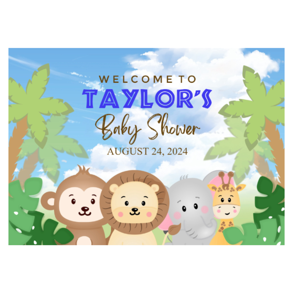 YARD SIGN 18x24 BABY SHOWER DESIGN #12