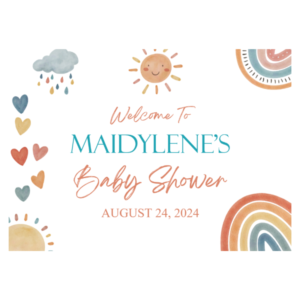 YARD SIGN 18x24 BABY SHOWER DESIGN #11