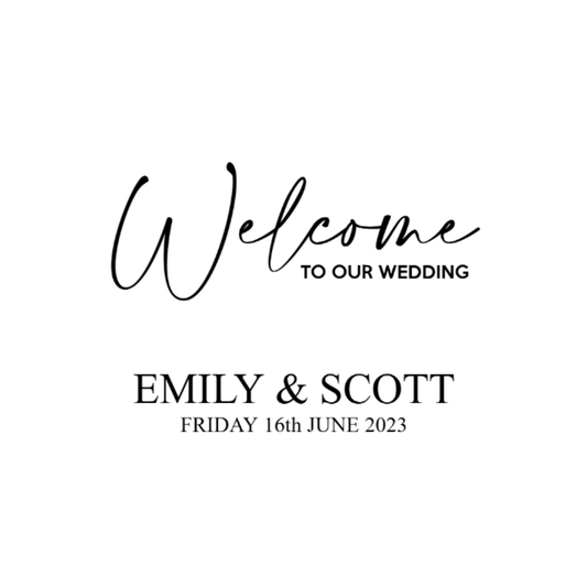 YARD SIGN 18x24 WEDDING DESIGN 14