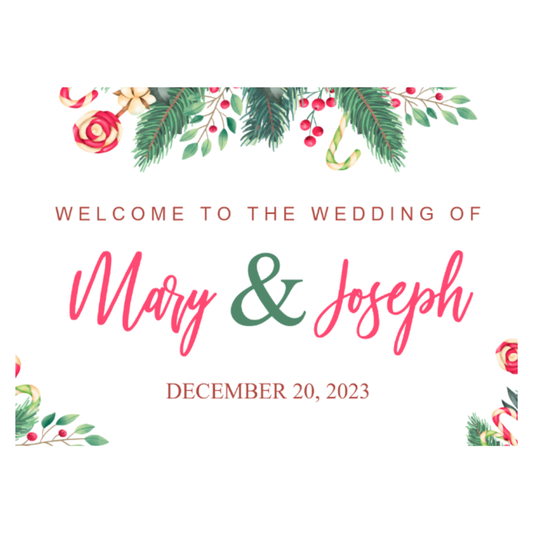 YARD SIGN 18x24 WEDDING DESIGN 6