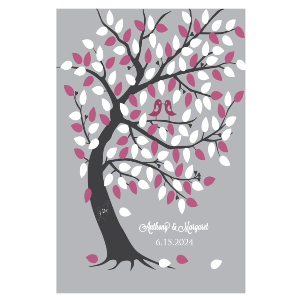CANVAS 24X36 GUEST SIGNATURE WEDDING TREE