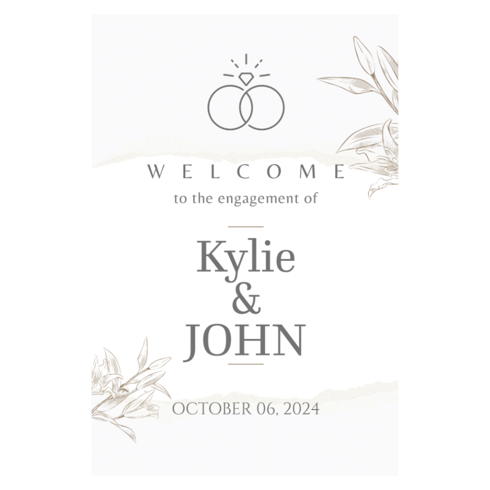 CANVAS 24X36 ENGAGEMENT DESIGN #4